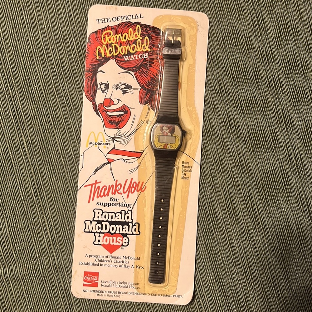 The Official Ronald McDonal watch 1984 in package